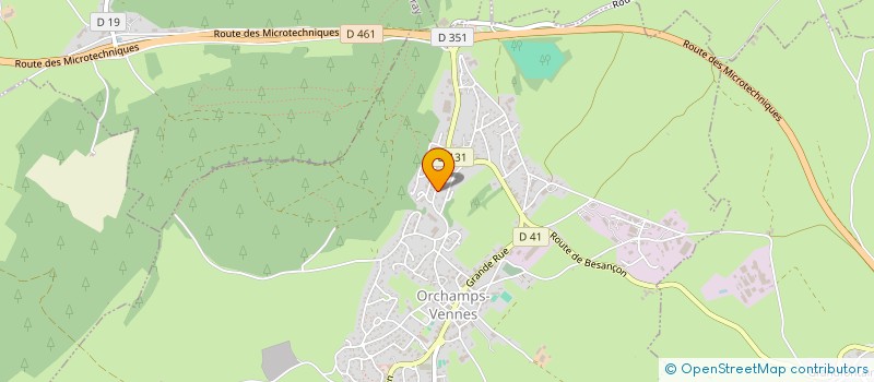 localisation de l'entreprise MADAME SEGOLENE POURCELOT  ORCHAMPS-VENNES