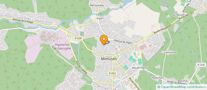 localisation de l'entreprise MADAME SEGOLENE ROMERO  MIMIZAN