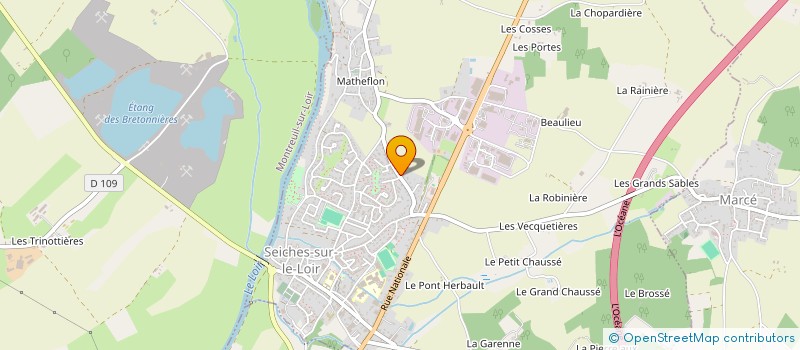 localisation de l'entreprise MADAME SEGOLENE SICARD à LOIRE-AUTHION
