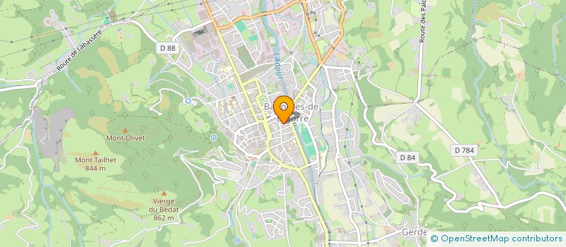 localisation de l'entreprise MADAME SEGOLENE TINGUELY  BAGNERES-DE-BIGORRE