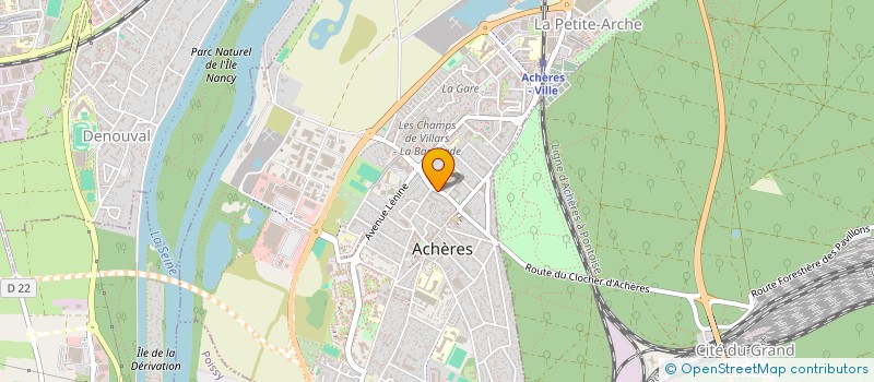 localisation de l'entreprise MADAME SEGOLENE TRAPLETTI  ACHERES