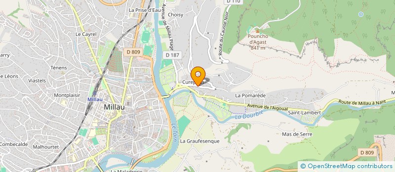 localisation de l'entreprise MADAME SEGOLENE VILLEMAGNE  MILLAU