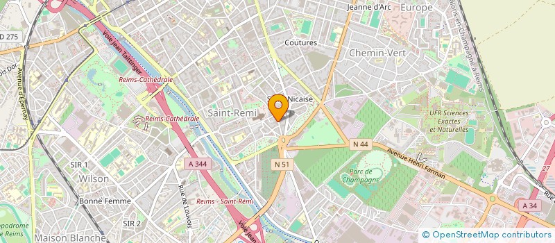 localisation de l'entreprise MADAME SEGOLENE VIOSSAT  REIMS
