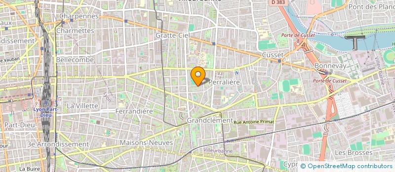 localisation de l'entreprise MADAME SEGOLENE WATTINNE  VILLEURBANNE