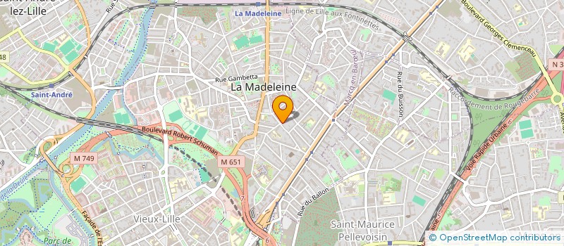 localisation de l'entreprise MADAME SEGOLENE ZOUDE à LA MADELEINE