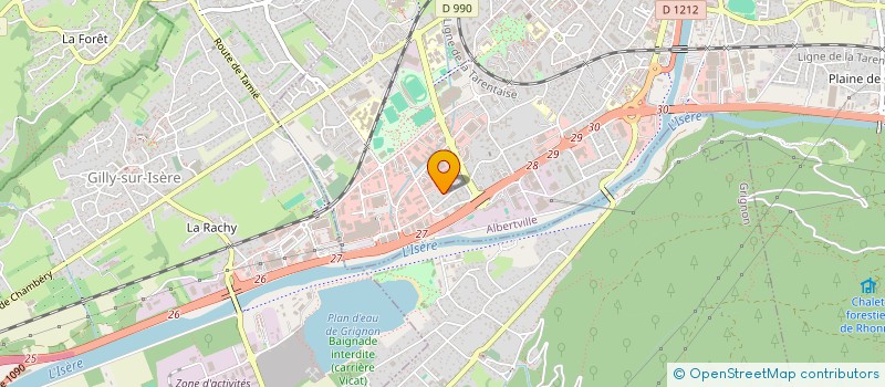 localisation de l'entreprise MADAME SEHER OZTURK  ALBERTVILLE