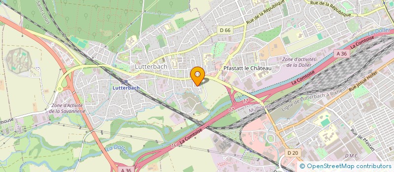 localisation de l'entreprise MADAME SEHRI ESINGEN  LUTTERBACH