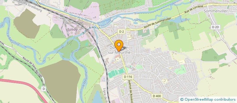 localisation de l'entreprise MADAME SELDA HOKE  DOMBASLE-SUR-MEURTHE