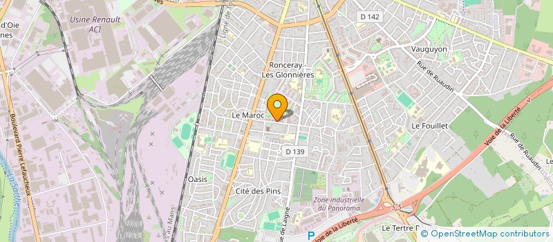 localisation de l'entreprise MADAME SELENA CHALIGNE  LE MANS