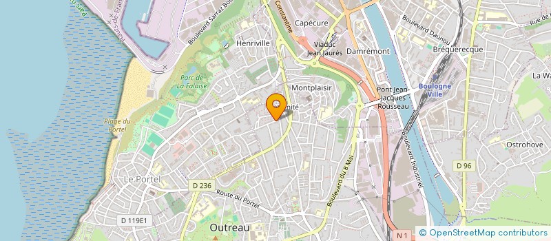 localisation de l'entreprise MADAME SELENA LEDEMAZEL à OUTREAU
