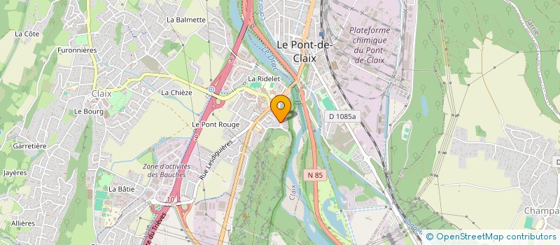 localisation de l'entreprise MADAME SELIA GASMI  CLAIX