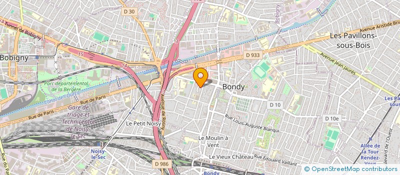 localisation de l'entreprise MADAME SELIN BALCI  BONDY