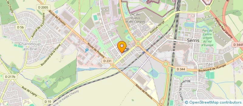 localisation de l'entreprise MADAME SELMA ADDOU  MONTEVRAIN