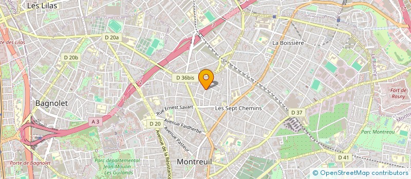 localisation de l'entreprise MADAME SELMA AZZOUG à MONTREUIL
