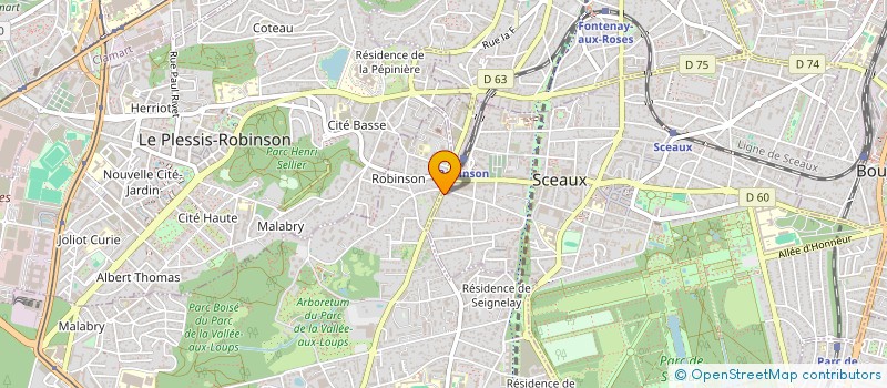 localisation de l'entreprise MADAME SELMA BELLEILI à SCEAUX