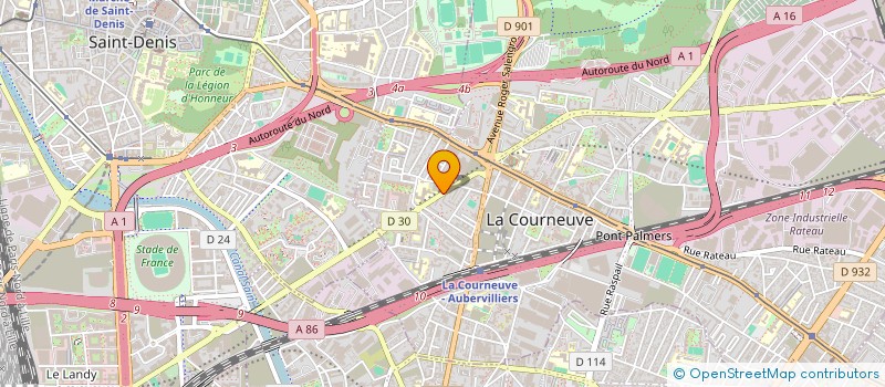 localisation de l'entreprise MADAME SELMA BENMOUFFOK à LA COURNEUVE