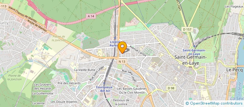 localisation de l'entreprise MADAME SELMA BENSEGUANE  SAINT-GERMAIN-EN-LAYE