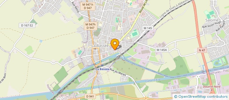 localisation de l'entreprise MADAME SELMA MOULKAF  LA BASSEE