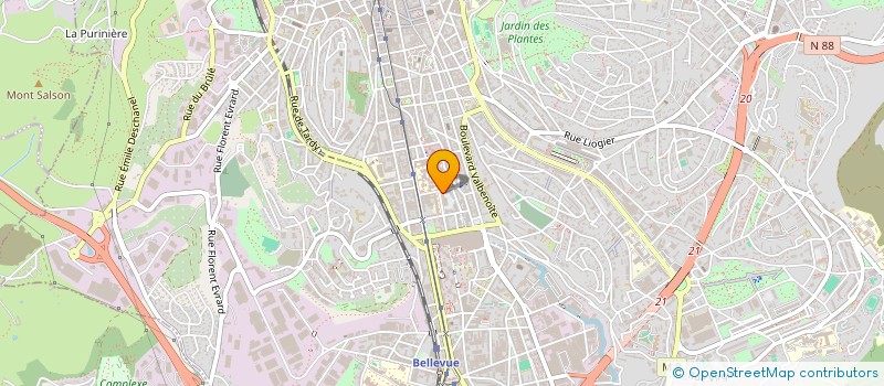 localisation de l'entreprise MADAME SELMA SISBANE  SAINT-ETIENNE