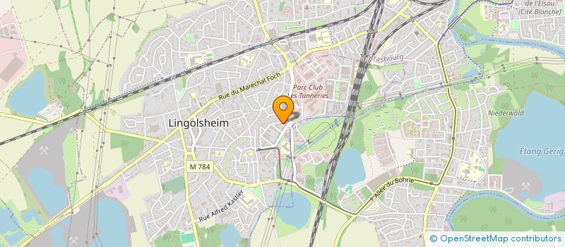 localisation de l'entreprise MADAME SELMA SLIMANI  LINGOLSHEIM