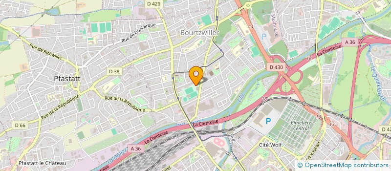 localisation de l'entreprise MADAME SELMA TABET  MULHOUSE