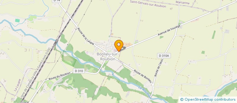 localisation de l'entreprise MADAME SELSEIBIL BEN TIBA  BONLIEU-SUR-ROUBION