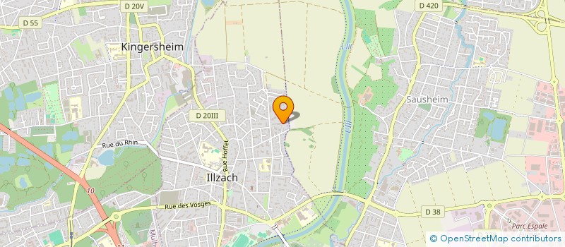 localisation de l'entreprise MADAME SEMA KARAZEYBEK  ILLZACH