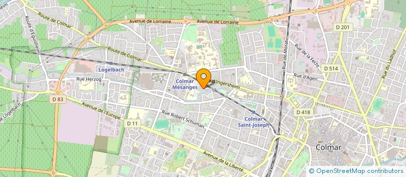 localisation de l'entreprise MADAME SEMIA DE STEFANO  COLMAR