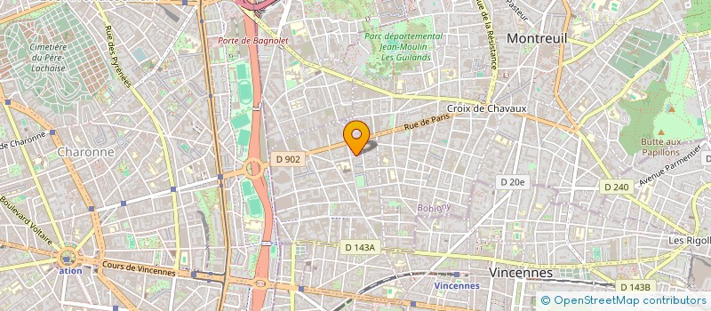 localisation de l'entreprise MADAME SEMRA BEYAZKILIC  MONTREUIL