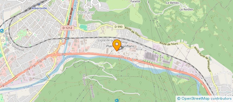 localisation de l'entreprise MADAME SEMRA SELLER  ALBERTVILLE