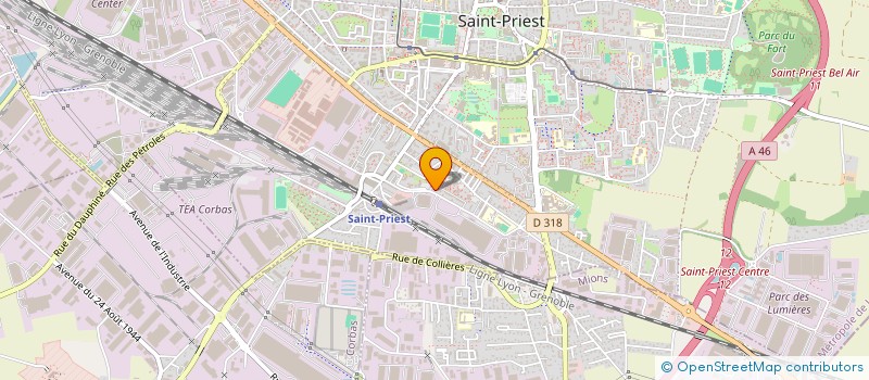 localisation de l'entreprise MADAME SENA BADET  SAINT-PRIEST