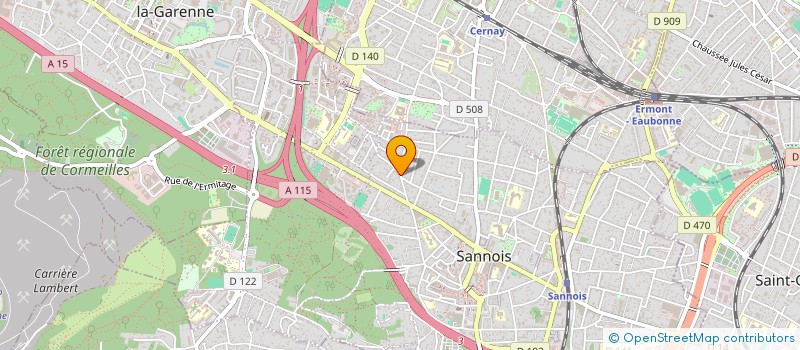 localisation de l'entreprise MADAME SENABOU DIOP  SANNOIS