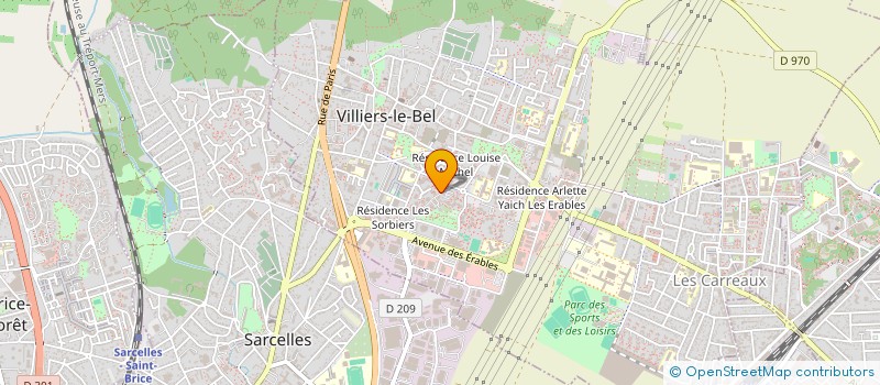 localisation de l'entreprise MADAME SENDA CARDON  VILLIERS-LE-BEL