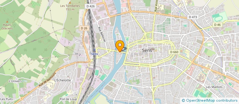 localisation de l'entreprise MADAME SENGLIN HENG  SENS