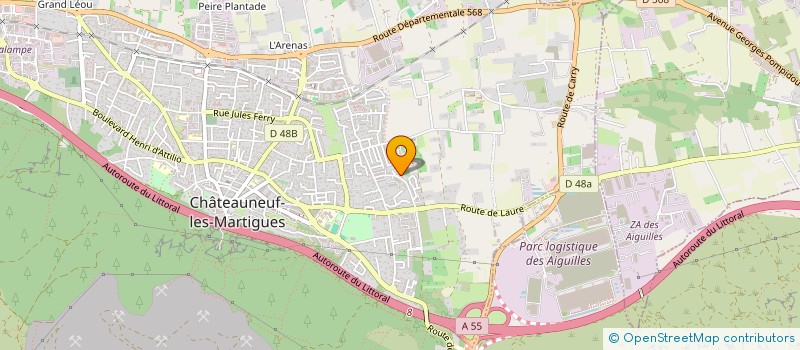 localisation de l'entreprise MADAME SENIA DERDOUR  CHATEAUNEUF-LES-MARTIGUES