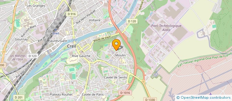 localisation de l'entreprise MADAME SENYIKA ALINON  CREIL