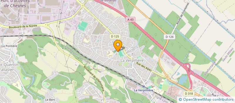 localisation de l'entreprise MADAME SEPHORA DEVIENNE  LA VERPILLIERE