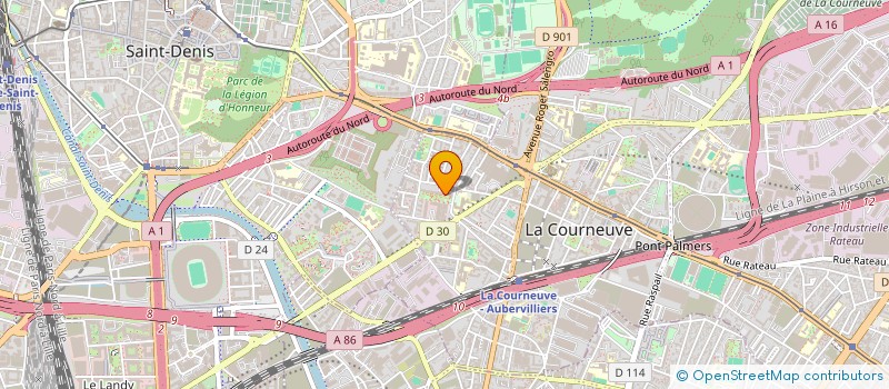 localisation de l'entreprise MADAME SEPHORA GAUTHIEROT à LA COURNEUVE