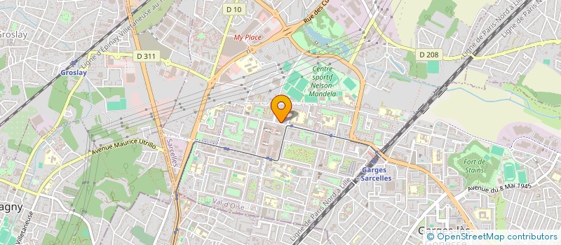 localisation de l'entreprise MADAME SEPHORA MANZANZA  SARCELLES