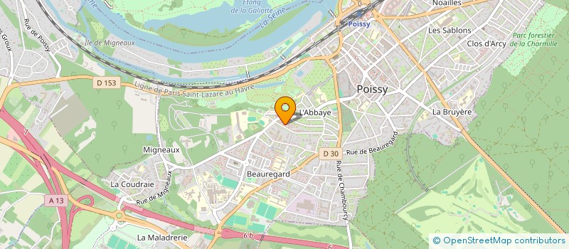 localisation de l'entreprise MADAME SEPTINE BEBE YEN  POISSY