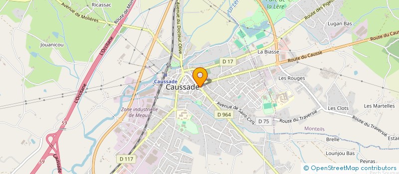 localisation de l'entreprise MADAME SERAFIN BOUYSSI  CAUSSADE