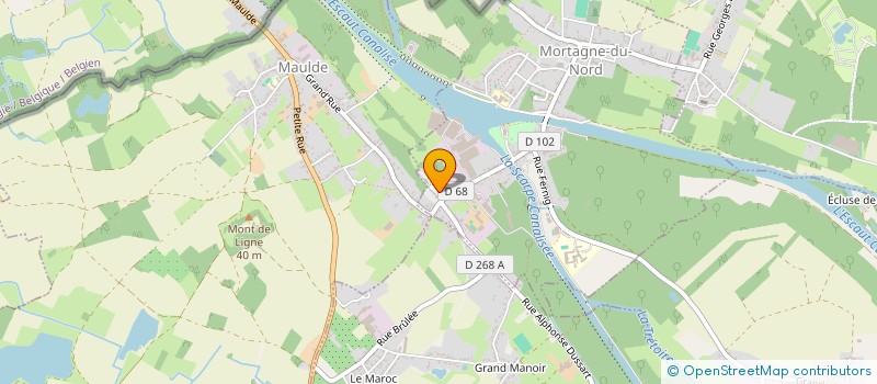 localisation de l'entreprise MADAME SERAFYMA ALMAZOVA  MORTAGNE-DU-NORD