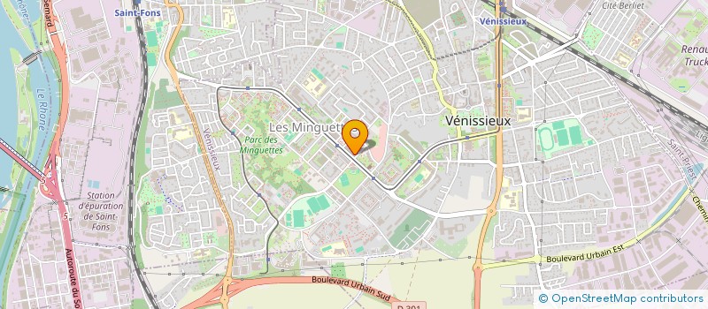 localisation de l'entreprise MADAME SERAP HADDAD  VENISSIEUX