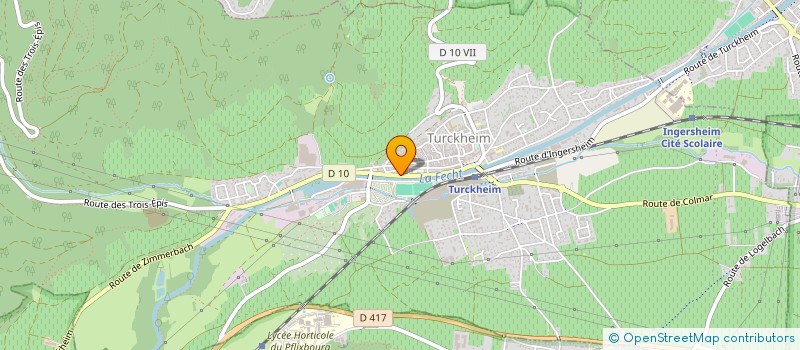 localisation de l'entreprise MADAME SERAP YILMAZ  TURCKHEIM