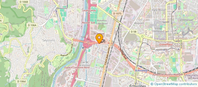 localisation de l'entreprise MADAME SERAPHAN YUKSEL à ECHIROLLES