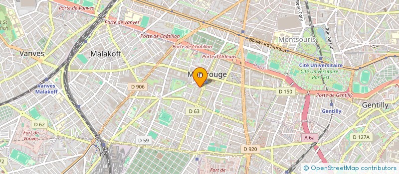 localisation de l'entreprise MADAME SERAPHINE AMBOMO  MONTROUGE