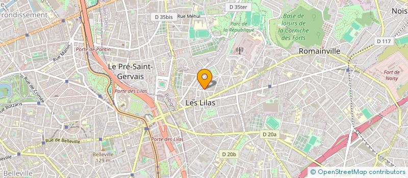 localisation de l'entreprise MADAME SERAPHINE BITTARD à LES LILAS