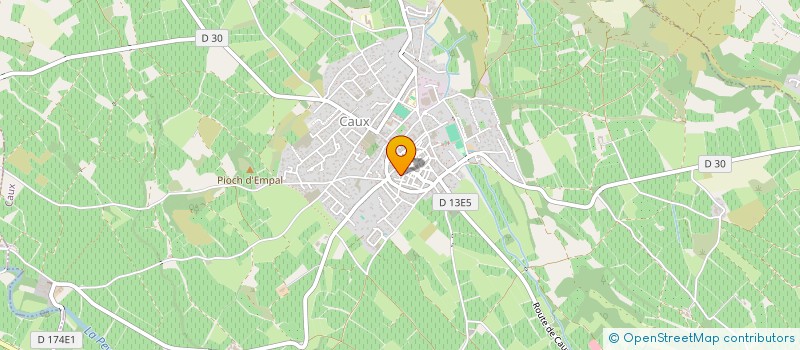 localisation de l'entreprise MADAME SERAPHINE CAILLEAU  CAUX