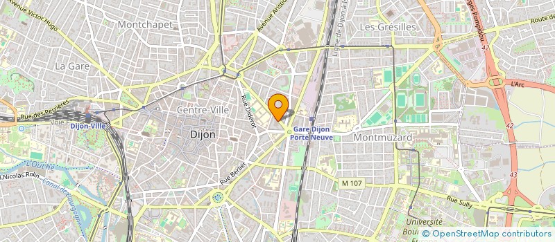 localisation de l'entreprise MADAME SERAPHINE PORTE  DIJON