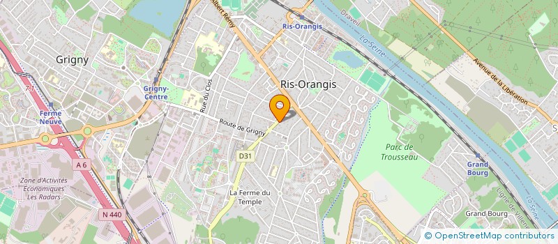 localisation de l'entreprise MADAME SERAPHINE RAVELO  RIS-ORANGIS